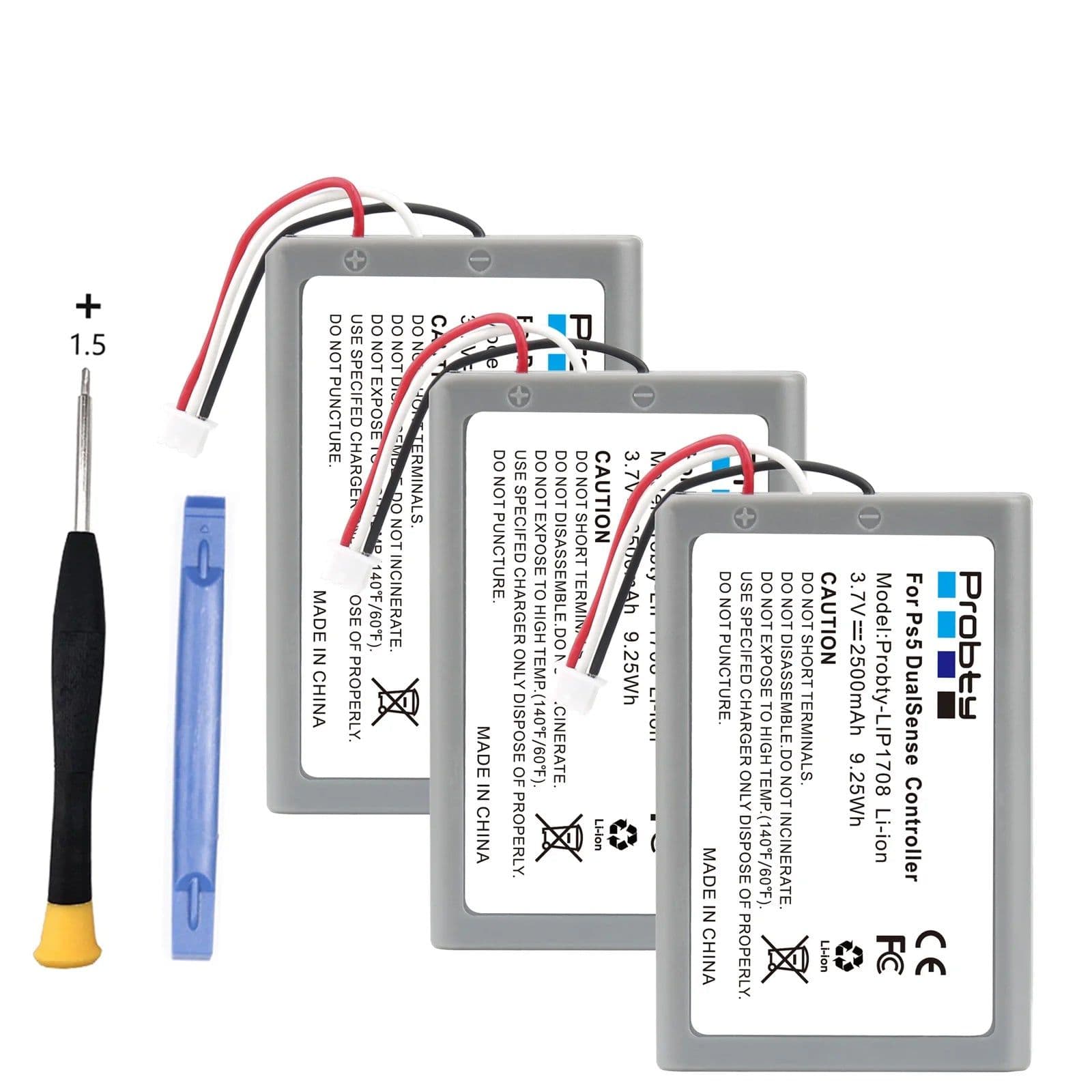 image-3.7V 9.25Wh For Sony PlayStation 5 PS5 DualSense CFI-ZCT1W Wireless Controller Replacement Battery LIP1708