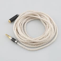 image-High Quality16 Core OCC Silver Plated Headphone Earphone Extension Cable For xlr 2.5mm 3.5mm 6.5mm 4.4mm male to 4.4mm female