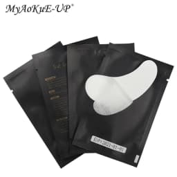 image-HOT 50/100 Pairs Eyelash Pad Gel Patch For Grafting Eyelash Extension Patches eye Tips Sticker Wraps Cosmetic Makeup Tools