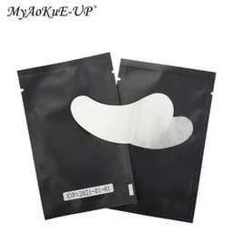 image-HOT 50/100 Pairs Eyelash Pad Gel Patch For Grafting Eyelash Extension Patches eye Tips Sticker Wraps Cosmetic Makeup Tools