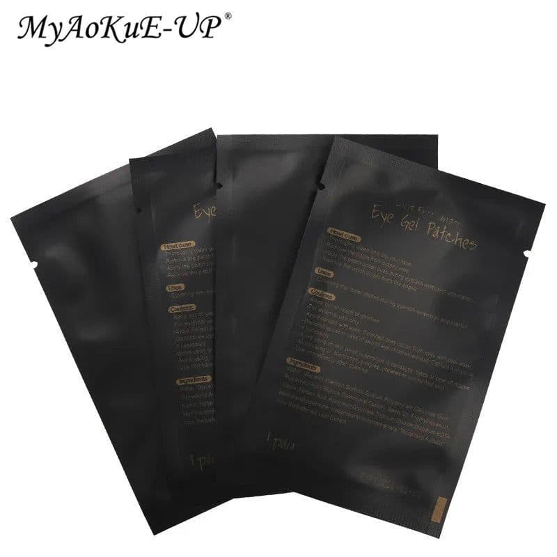 image-HOT 50/100 Pairs Eyelash Pad Gel Patch For Grafting Eyelash Extension Patches eye Tips Sticker Wraps Cosmetic Makeup Tools