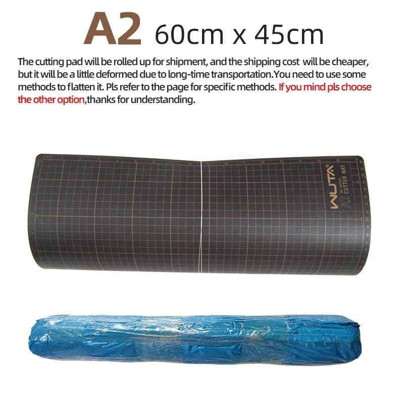 image-WUTA New Fabric Cutting Mat, Leather Cutting Board A1 A2 A3 A4 A5 Professional Self Healing Quality Double-Sided Craft Tool Set