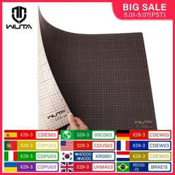image-WUTA New Fabric Cutting Mat, Leather Cutting Board A1 A2 A3 A4 A5 Professional Self Healing Quality Double-Sided Craft Tool Set