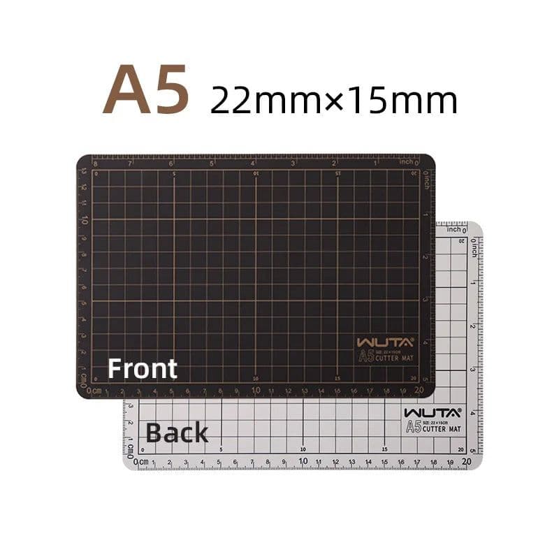 image-WUTA New Fabric Cutting Mat, Leather Cutting Board A1 A2 A3 A4 A5 Professional Self Healing Quality Double-Sided Craft Tool Set