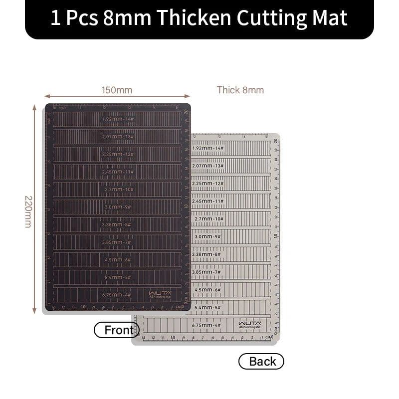 image-WUTA New Fabric Cutting Mat, Leather Cutting Board A1 A2 A3 A4 A5 Professional Self Healing Quality Double-Sided Craft Tool Set