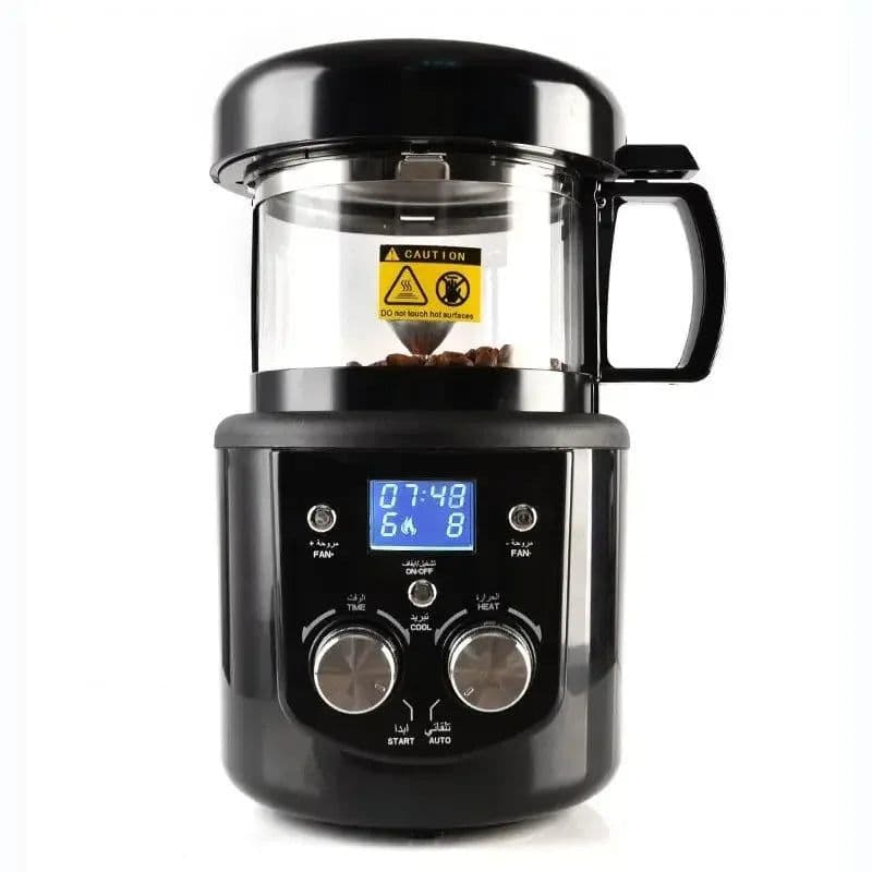 image-New 110g Home Coffee Roaster Electric Mini No Smoke Coffee Beans Baking Roasting Machine 110-240V 1400W Coffee Bean Roaster