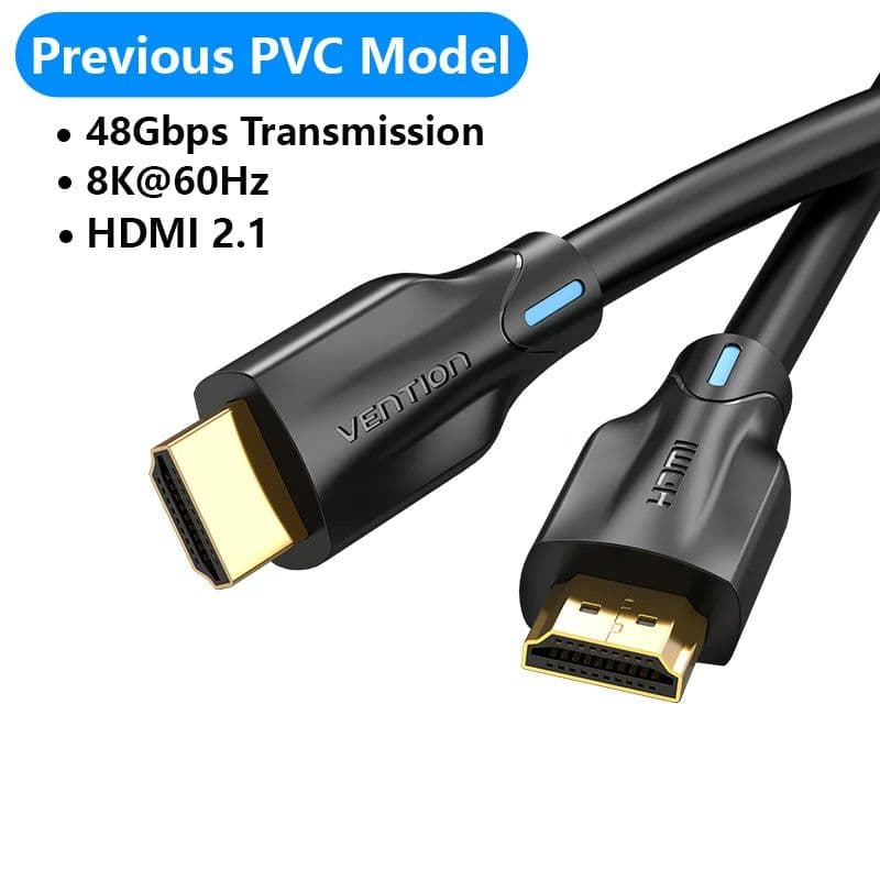 image-Vention HDMI 2.1 Cable 8K/60Hz 4K/120Hz 48Gbps HDMI Digital Cables Splitter for Xiaomi TV Box HDR10+ PS5 Switch Cable HDMI 2.1