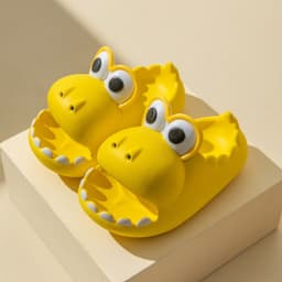 image-Kids Dinosaur Slippers Wholesale Summer Cartoon Parent Child Outdoor Home EVA Sandals Women Men Kids Cute Slippers Baby Shoes