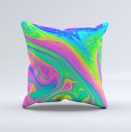 image-Neon Color Fushion V3 Ink-Fuzed Decorative Throw Pillow