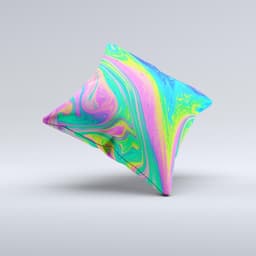 image-Neon Color Fushion V3 Ink-Fuzed Decorative Throw Pillow