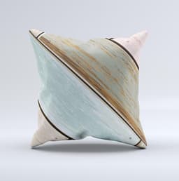 image-Zigzag Vintage Wood Planks ink-Fuzed Decorative Throw Pillow