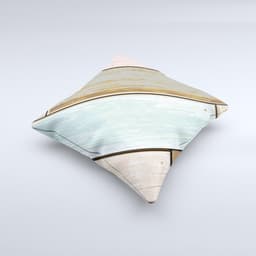 image-Zigzag Vintage Wood Planks ink-Fuzed Decorative Throw Pillow