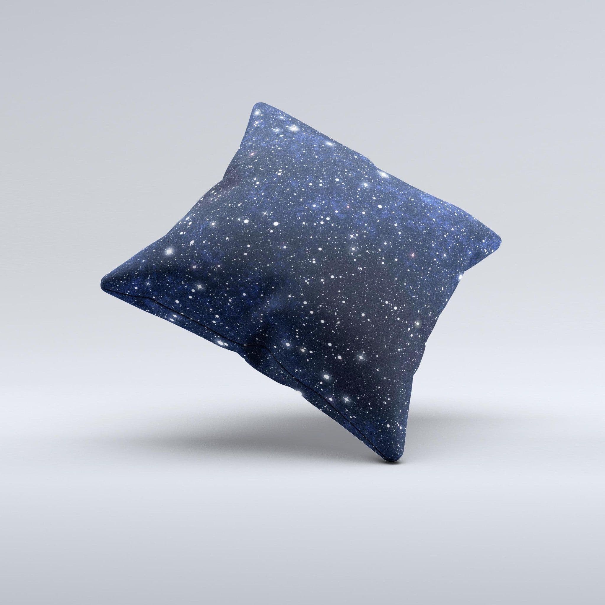 image-Bright Starry Sky Ink-Fuzed Decorative Throw Pillow