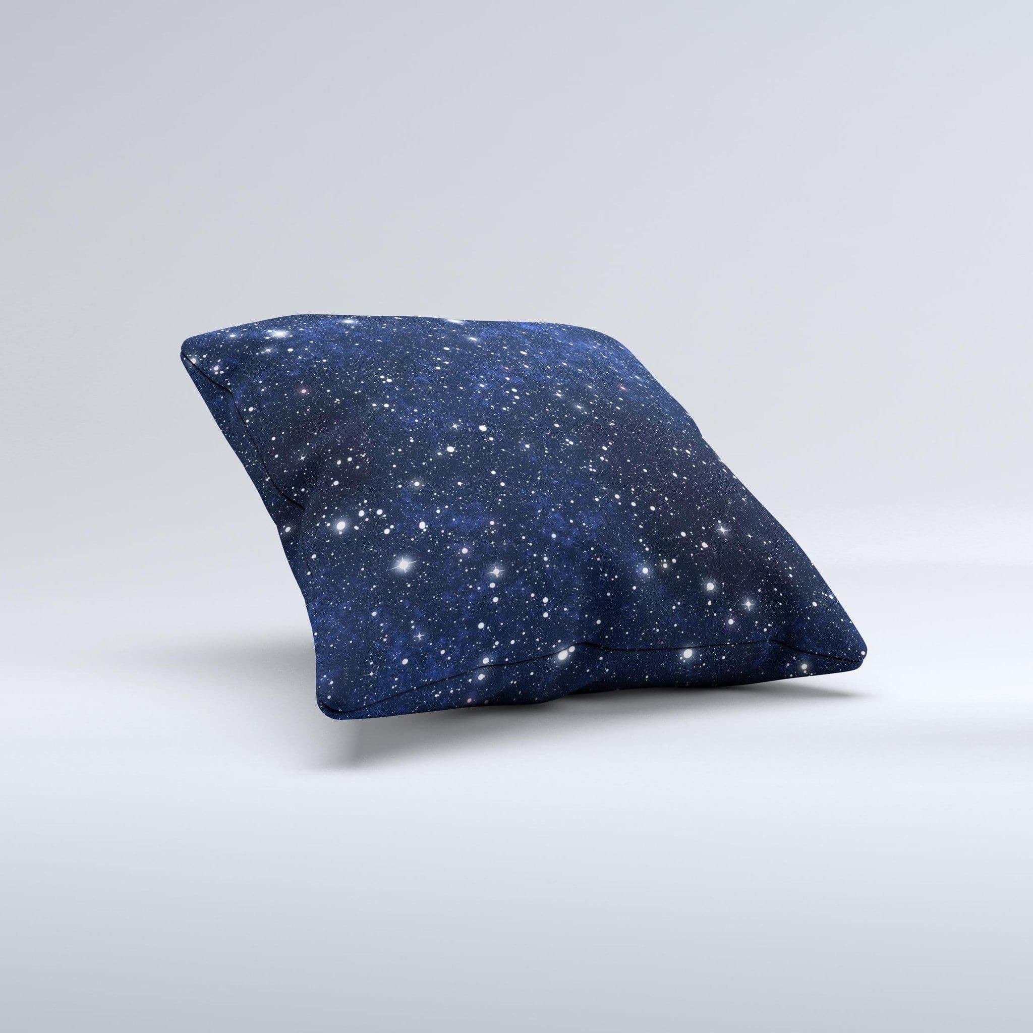 image-Bright Starry Sky Ink-Fuzed Decorative Throw Pillow