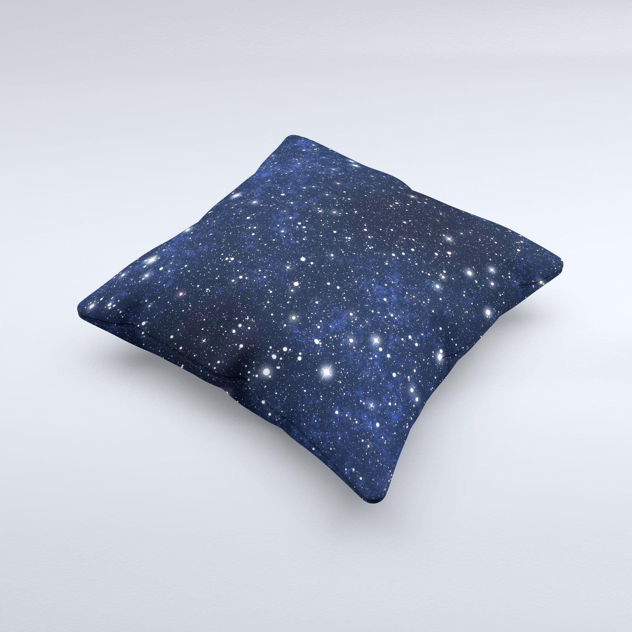 image-Bright Starry Sky Ink-Fuzed Decorative Throw Pillow