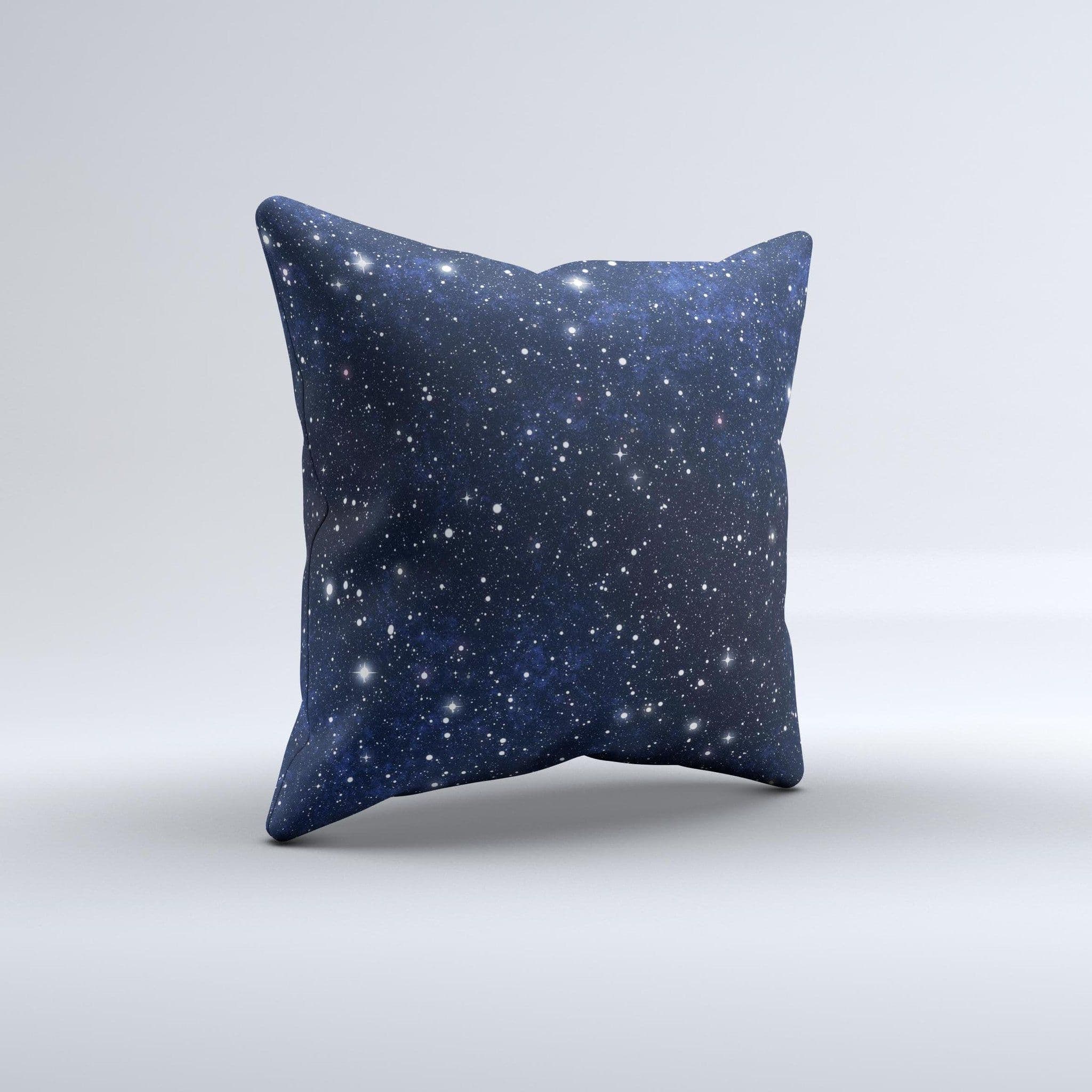 image-Bright Starry Sky Ink-Fuzed Decorative Throw Pillow