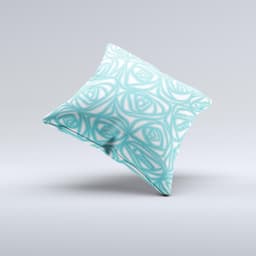 image-Vector Subtle Blues Pattern Ink-Fuzed Decorative Throw Pillow