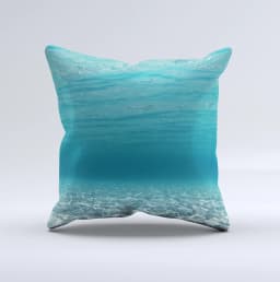 image-Under The Sea V3 Scenery Ink-Fuzed Decorative Throw Pillow