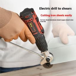 image-Electric Drill To Electric Shears Iron Sheet Cutter