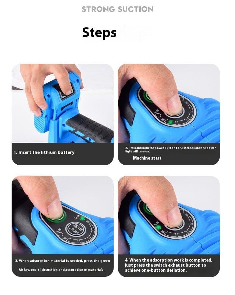 image-Electronic Electric Vacuum Suction Cup Tile Sticking Suction Tool