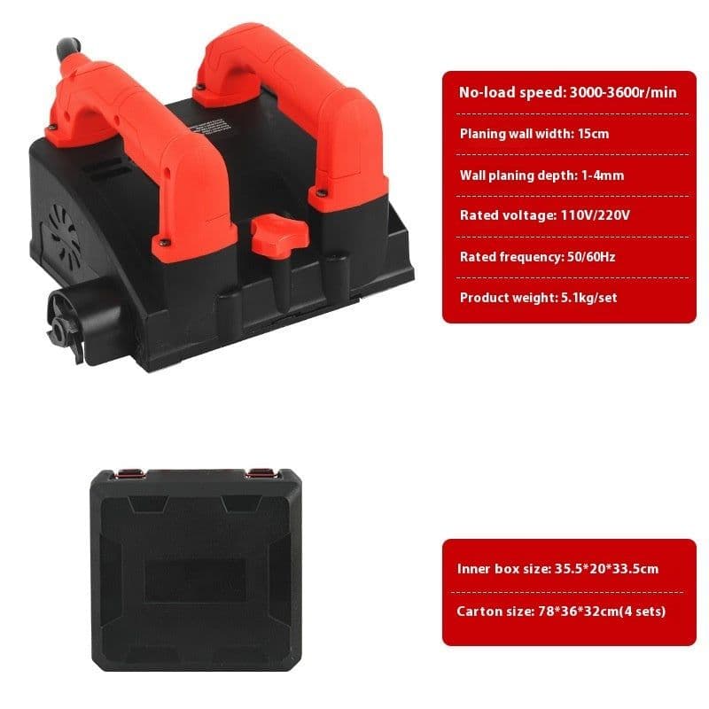 image-Electric Wall Planing Machine Shovel Wall Wall Shovel Ash Machine Automatic Wall Grinding Machine Dust-free Scraping Putty Powder Spraying Wall Cleaning Artifact