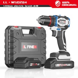 image-Brushless Electric Hand Drill Lithium Electric Drill Multifunctional Electric Screwdriver Electric Drill Set 21 V18v