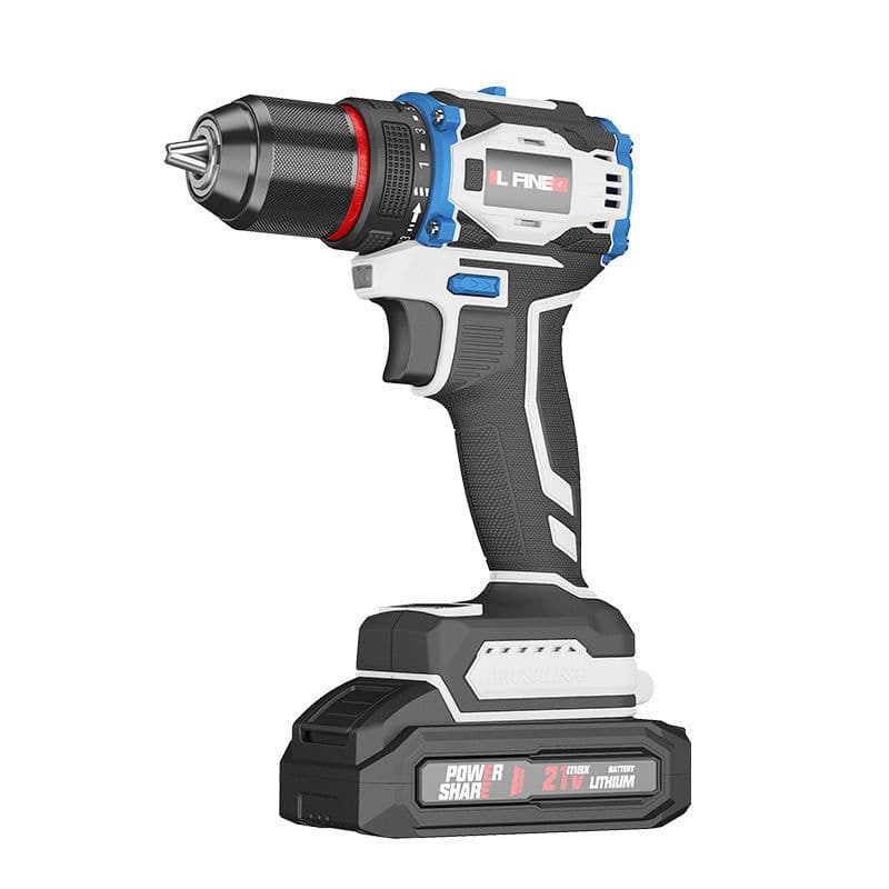 image-Brushless Electric Hand Drill Lithium Electric Drill Multifunctional Electric Screwdriver Electric Drill Set 21 V18v