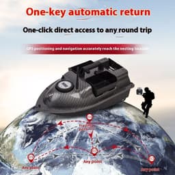 image-Smart Fishing Boat Automatic Return Fishing Remote Controlled Bait Boat High Power Bait Boat