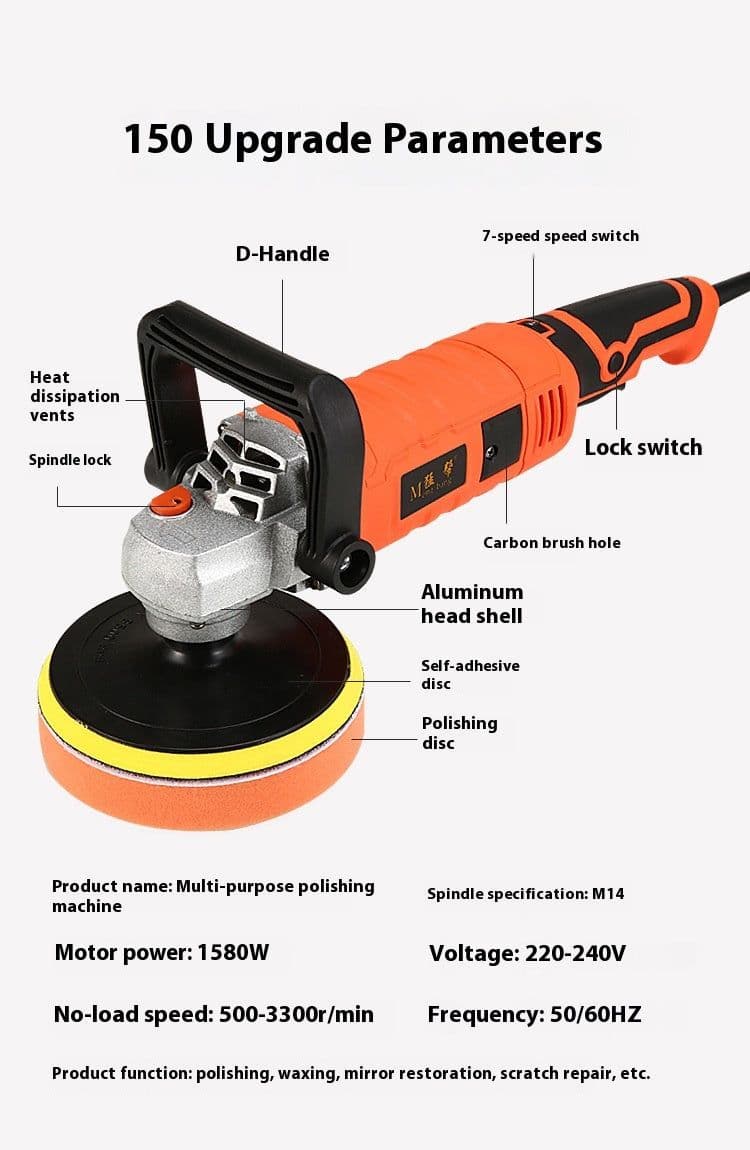 image-Car Polishing Machine Electric Small Household Floor Scratch Repair Seal