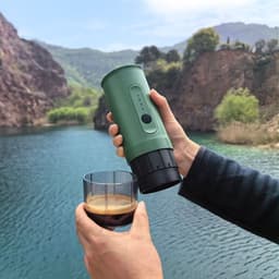 image-Portable Outdoor Coffee Machine Handheld Electric Ground Coffee Capsule Travel Car Charger