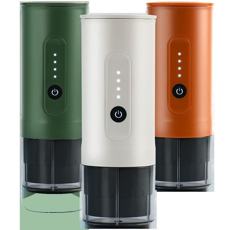 image-Portable Outdoor Coffee Machine Handheld Electric Ground Coffee Capsule Travel Car Charger