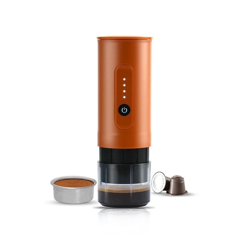 image-Portable Outdoor Coffee Machine Handheld Electric Ground Coffee Capsule Travel Car Charger