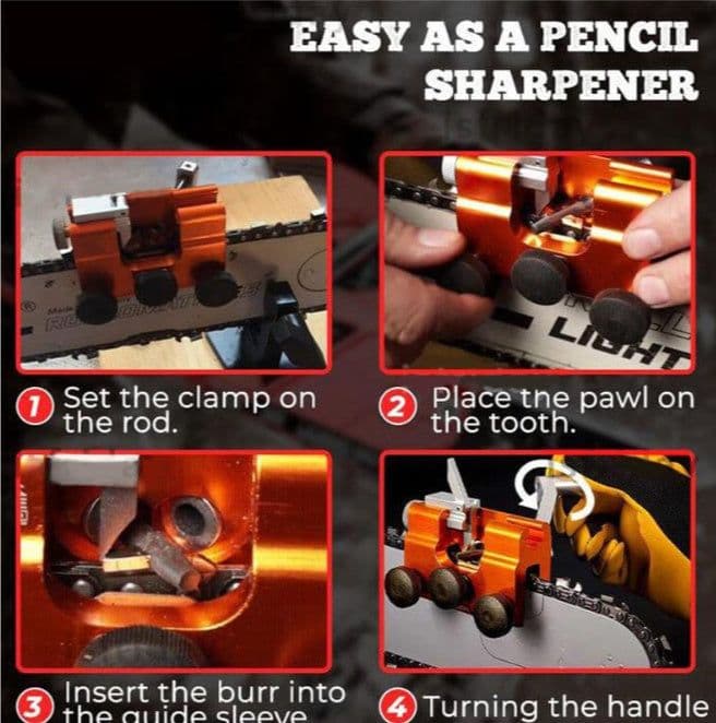 image-Hand-operated Chain Sharpener Household Hand-held Chain For Chain Saw Clip