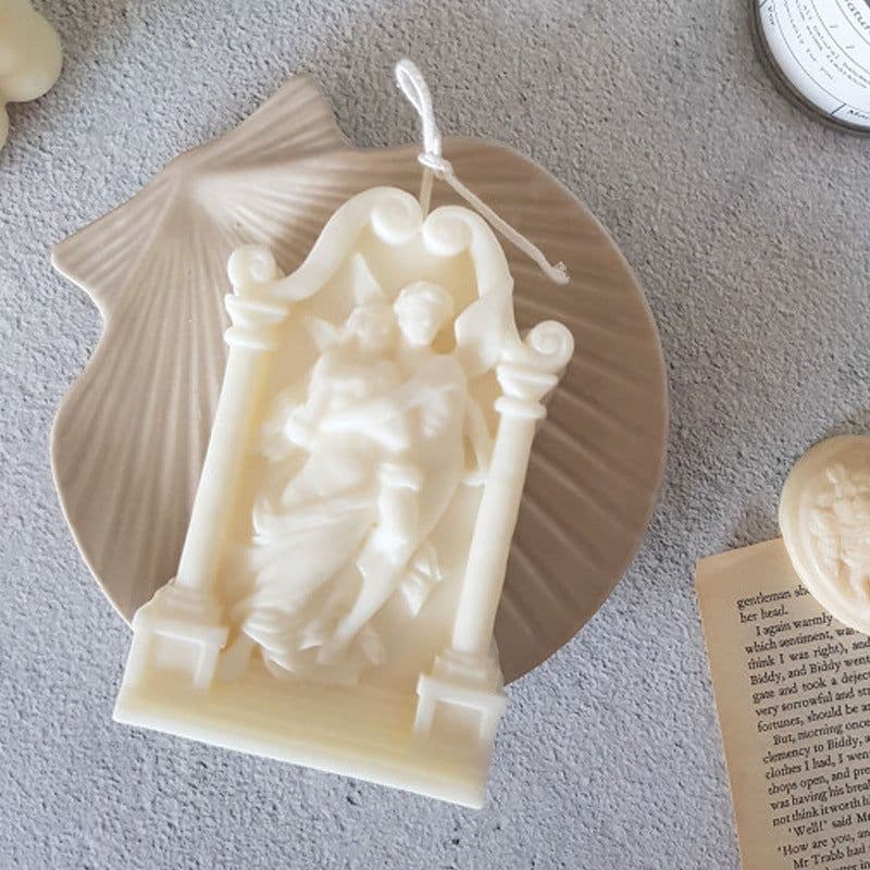 image-Angel Elf Aromatherapy Candle Ornaments Cake Silicone Baking Mold