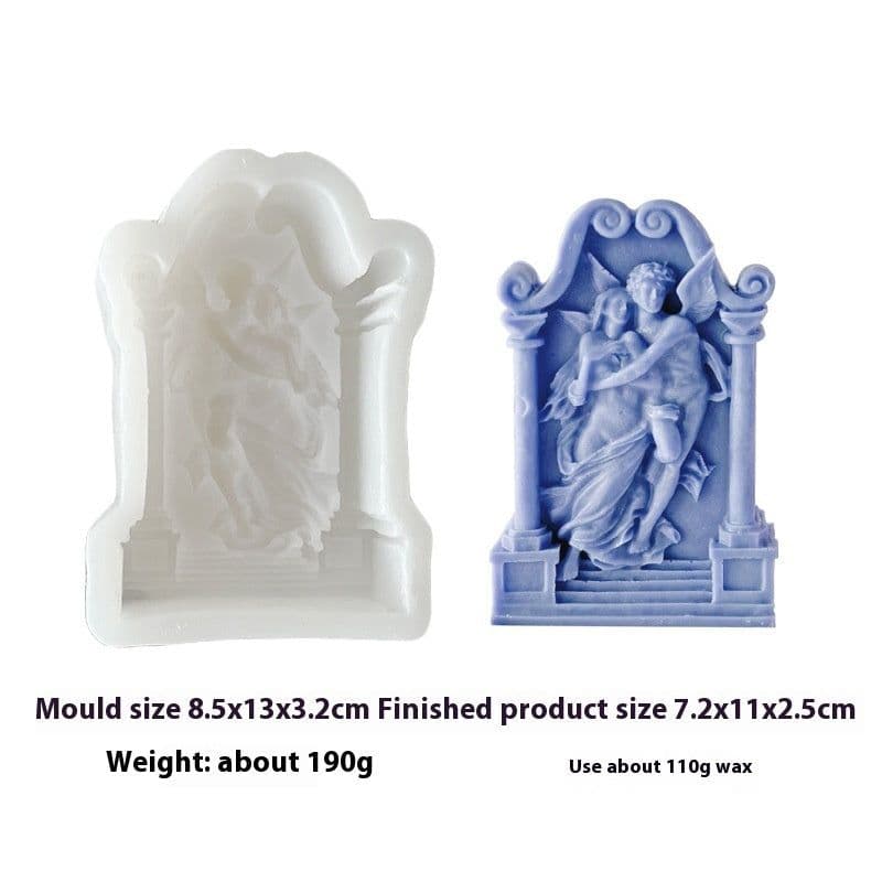 image-Angel Elf Aromatherapy Candle Ornaments Cake Silicone Baking Mold