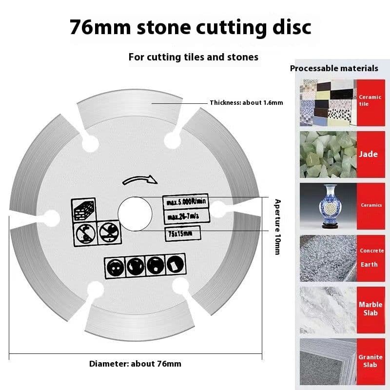 image-3-inch Angle Grinder Saw Blade Ceramic Tile Wood Metal Grinding Wheel Grinding Disc