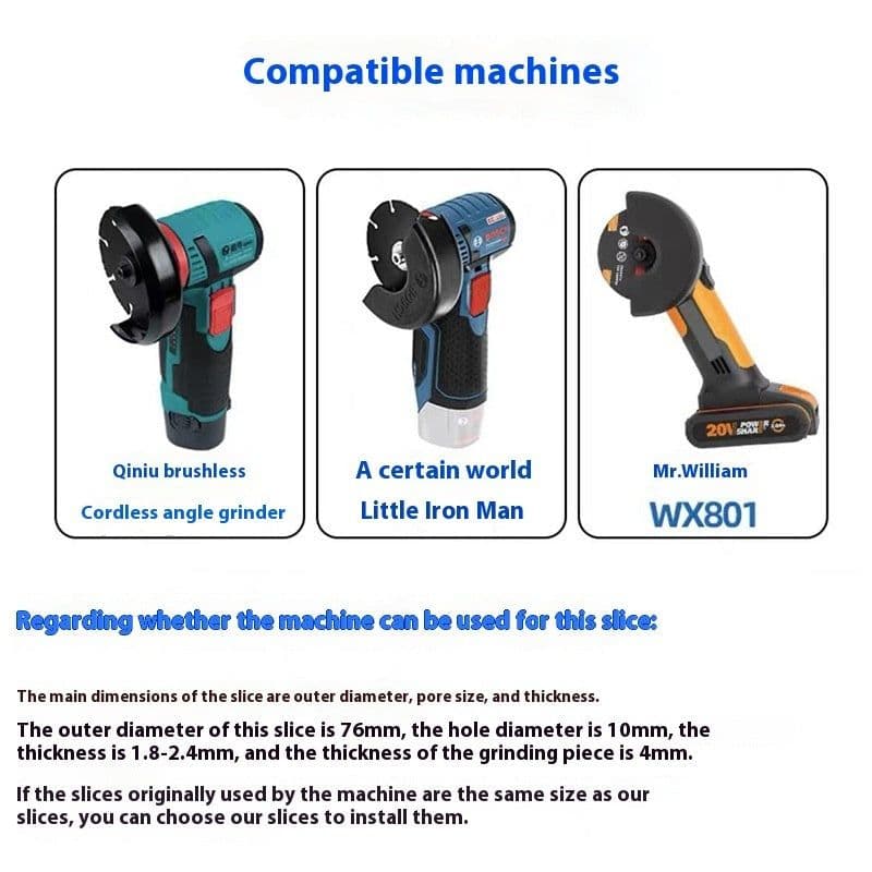 image-3-inch Angle Grinder Saw Blade Ceramic Tile Wood Metal Grinding Wheel Grinding Disc