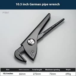 image-Heavy Wrench European-style Heavy-duty Plastic Steel Wrench Nipper For Pipe