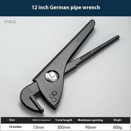 image-Heavy Wrench European-style Heavy-duty Plastic Steel Wrench Nipper For Pipe