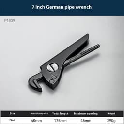 image-Heavy Wrench European-style Heavy-duty Plastic Steel Wrench Nipper For Pipe