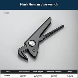 image-Heavy Wrench European-style Heavy-duty Plastic Steel Wrench Nipper For Pipe