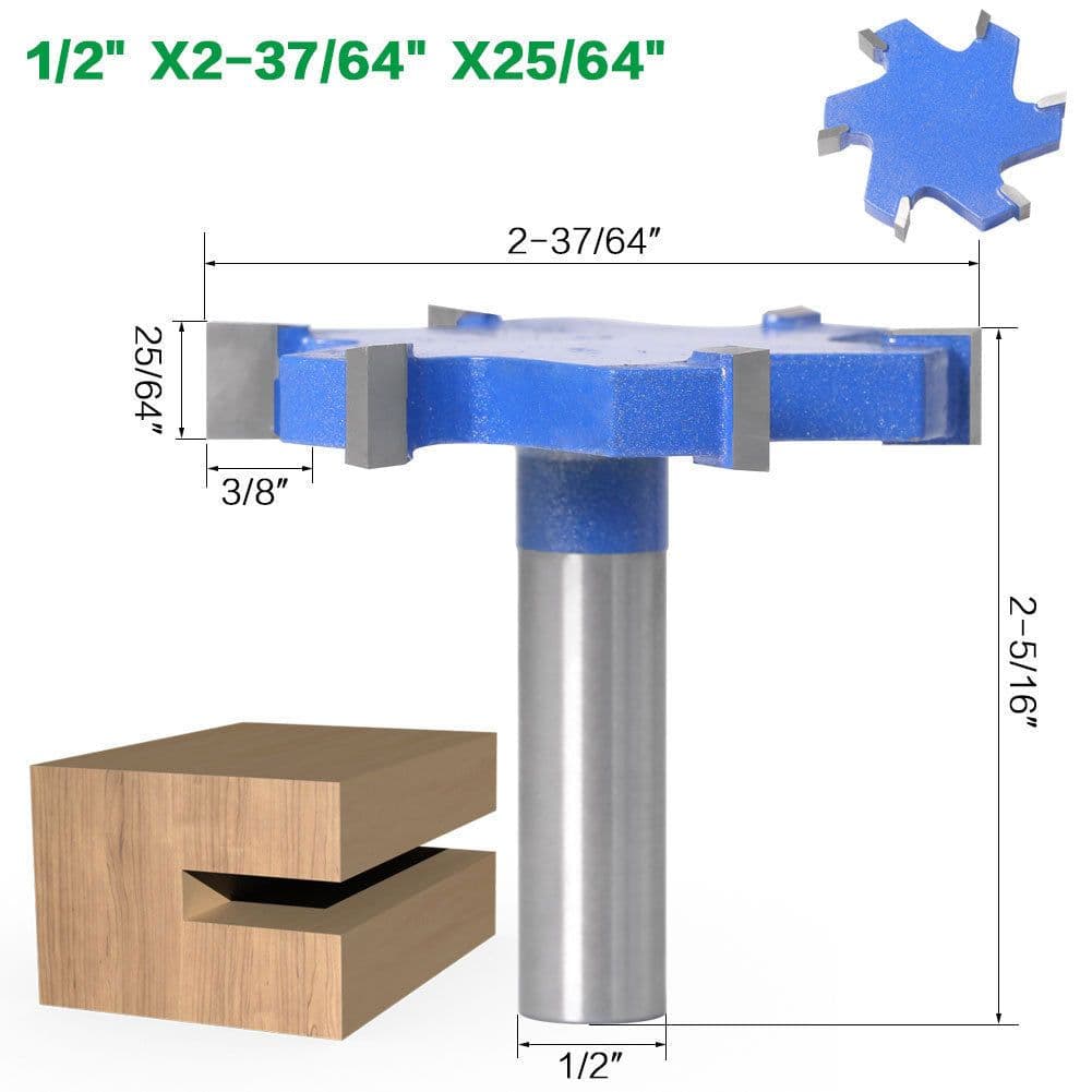 image-Woodworking Tools With Extended T-slot Cutters, Groove Cutters, T-slot Cutters