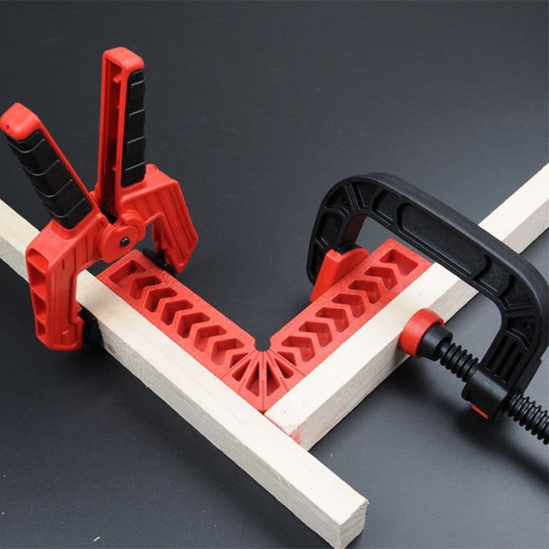 image-VOGVIGO 90 Degree Positioning Square Plastic Clamping Square Right Angle Clamp Woodworking Carpenter Tool Table Safe Accessories