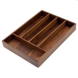 image-Black Walnut Western Cutlery Storage Box