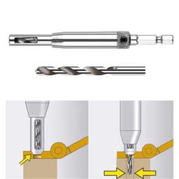 image-Woodworking Hole Puncher Hinge Drill Door and Window Hinge Hinge Hole Opener Set Hexagon Drill Bit Positioning Drill Bit