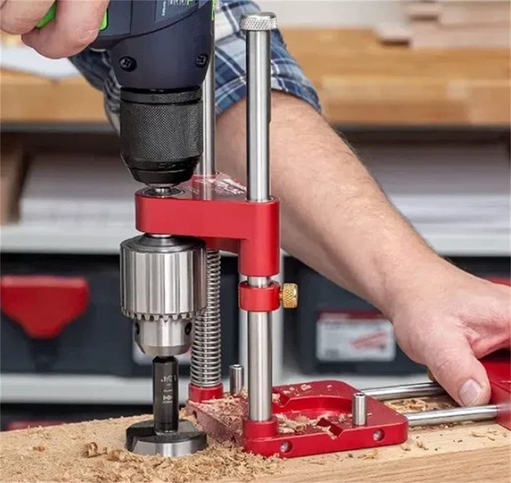 image-Woodworking Drill Locator Convenient Labor Saving Alloy Steel Woodworking Drill