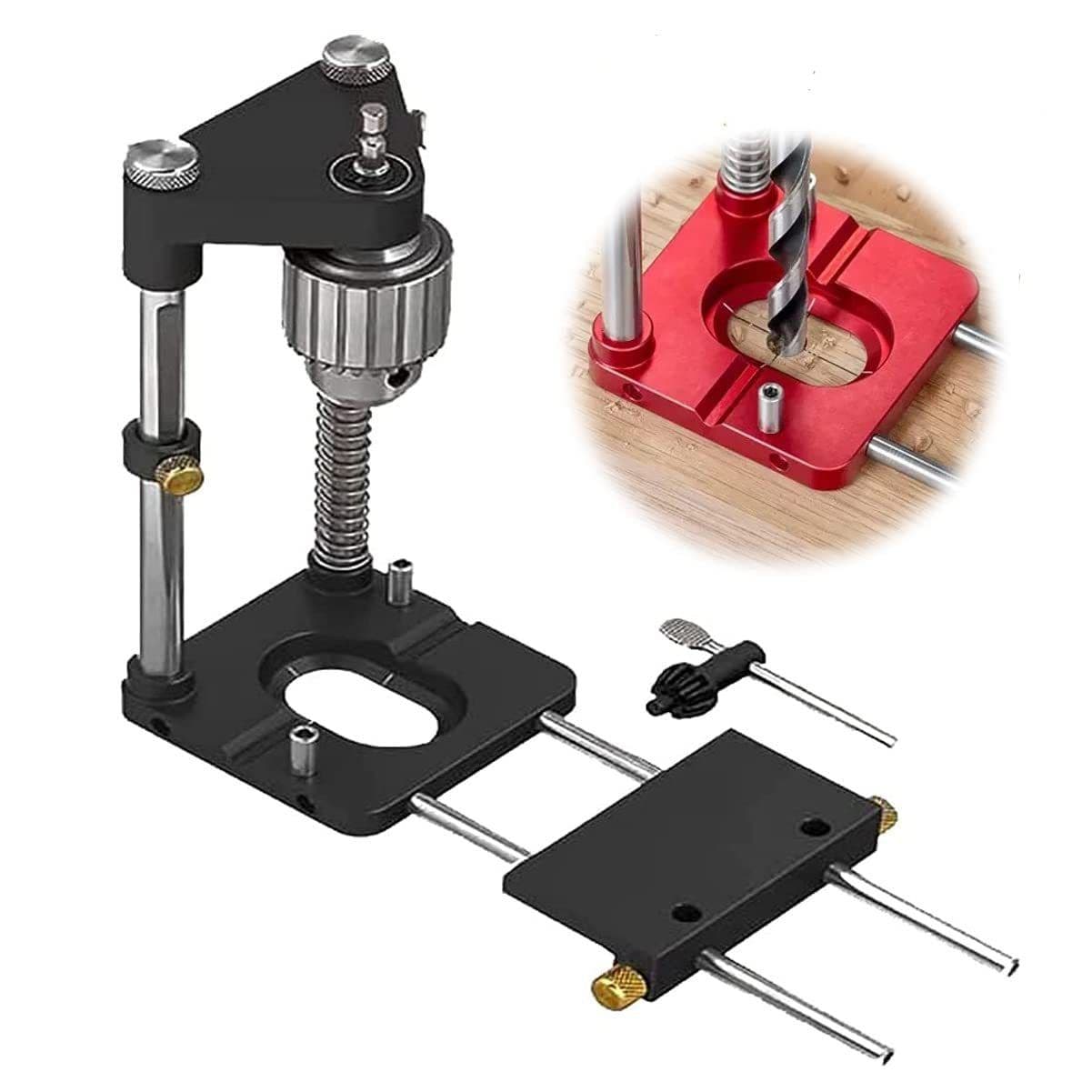 image-Woodworking Drill Locator Convenient Labor Saving Alloy Steel Woodworking Drill