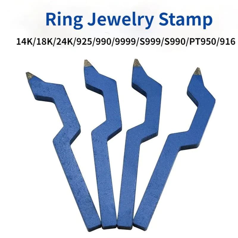 image-Curved Character Printing Alphanumeric Steel Stamping Gold Tool