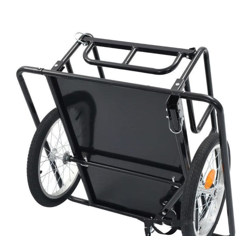 image-Foldable Cargo Bicycle Trailer Traction Tool Cart