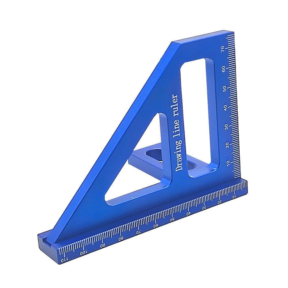 image-Aluminum Alloy Ruler Woodworking Angle Lineation Ruler